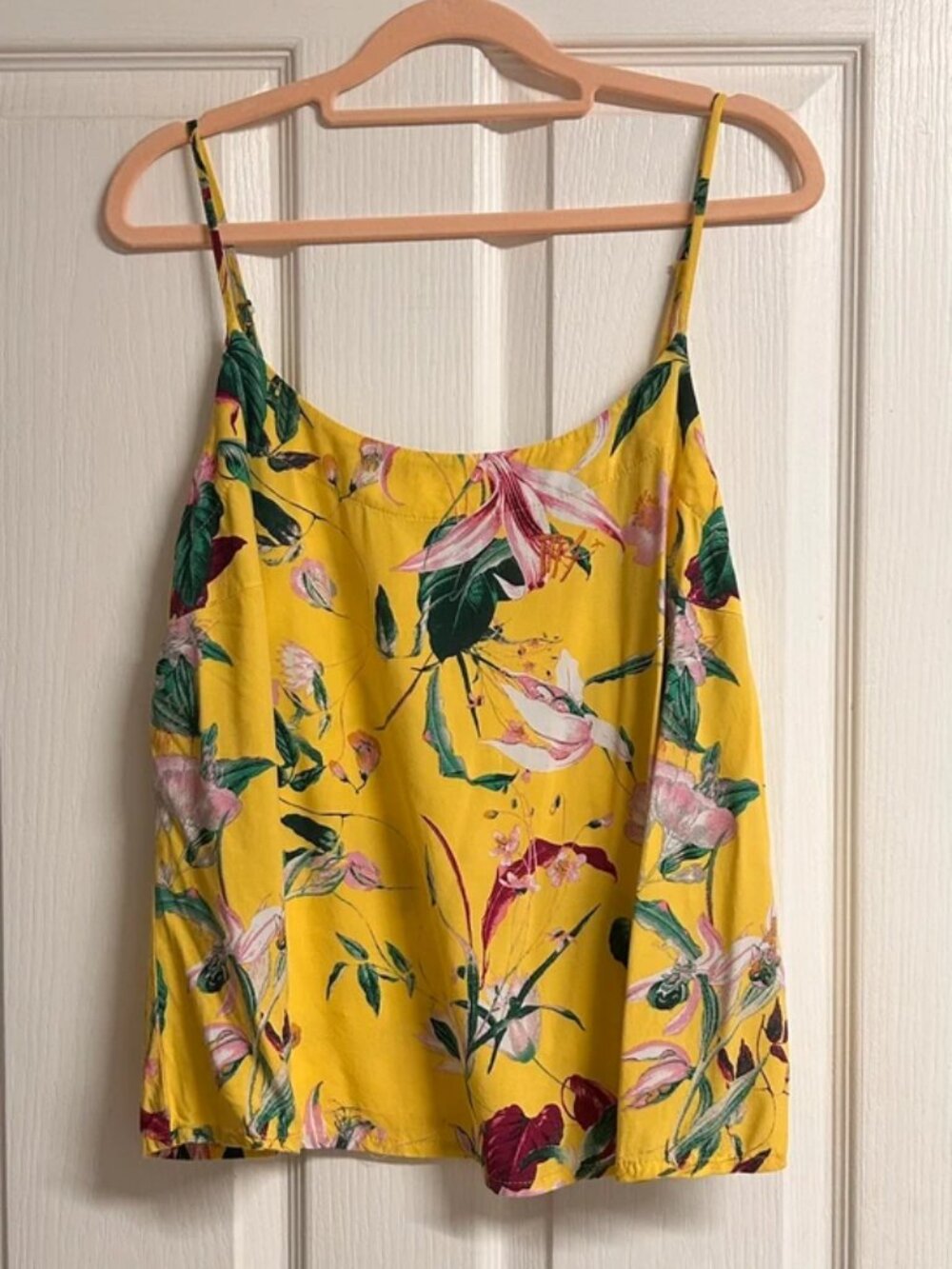 Vero Moda Yellow Floral Spaghetti Strap Women’s Cami Top